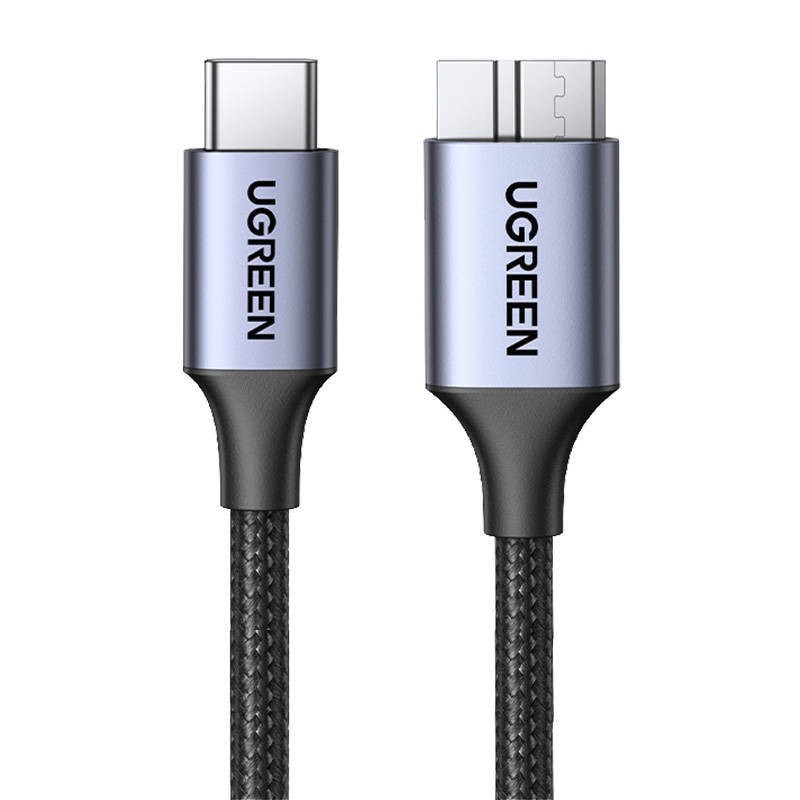 KABEL USB-C DO USB MICRO B UGREEN 15231, 0.5M (CZARNY)