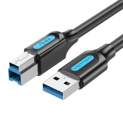 KABEL DO DRUKARKI USB 3.0 A DO B VENTION COOBI 2A 3M CZARNY PVC