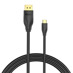 KABEL USB-C DO DISPLAYPORT 1.4 VENTION CGYBH, 2M, 8K 60HZ/4K 120HZ (CZARNY)