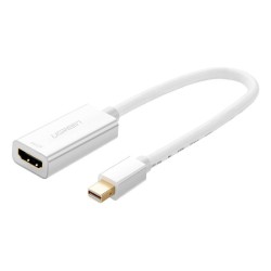 ADAPTER / KABEL MINI DISPLAYPORT DO HDMI UGREEN MD112, 1080P, 20CM (BIAŁY)