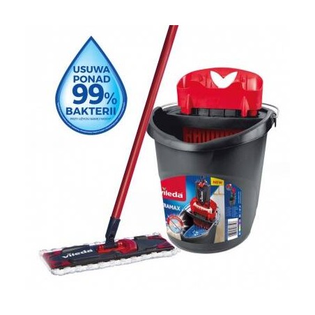 ZESTAW MOP PŁASKI+WIADERKO VILEDA ULTRAMAX BOX VI155737