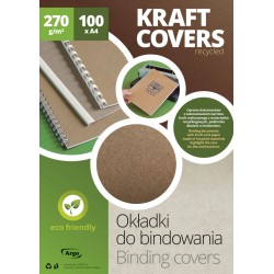 OKŁADKA DO BINDOWANIA A4 ARGO KRAFT 204126 270 G/M² 100 SZT