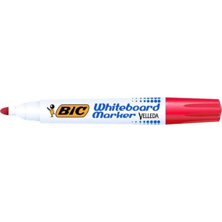 MARKER SUCHOŚCIERALNY BIC VELLEDA ECOLUTIONS 1701 904939 CZERWONY OKRĄGŁA 6MM