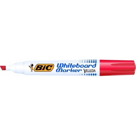 MARKER SUCHOŚCIERALNY BIC VELLEDA ECOLUTIONS 1751 904948 CZERWONY ŚCIĘTA 3.7-5.5MM