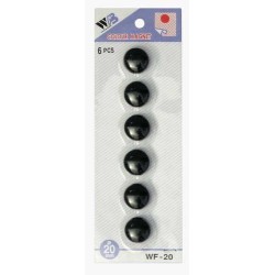 MAGNESY 20MM ARGO WF 607071 CZARNY 6SZT