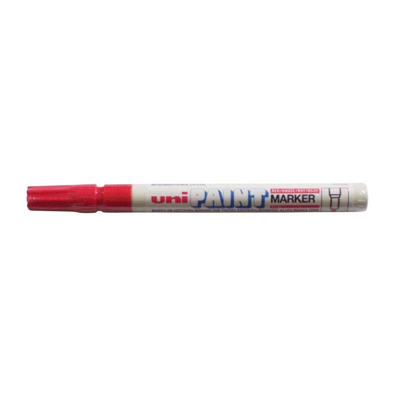 MARKER OLEJOWY UNI PX-21 66318 CZERWONY OKRĄGŁA KOŃCÓWKA 0.8-1.2MM