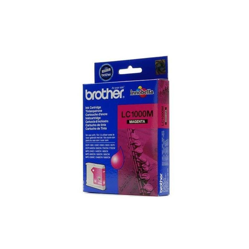 TUSZ ORYGINALNY BROTHER LC1000M MAGENTA 400 STRON