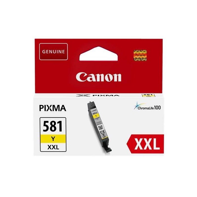 TUSZ ORYGINALNY CANON CLI581Y XXL 1997C001 YELLOW  830 STRON