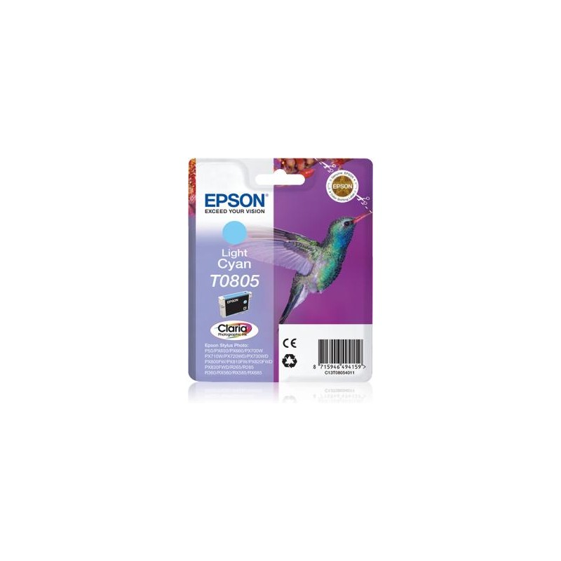 TUSZ ORYGINALNY EPSON T0805 C13T08054011 LIGHT CYAN 7,4 ML