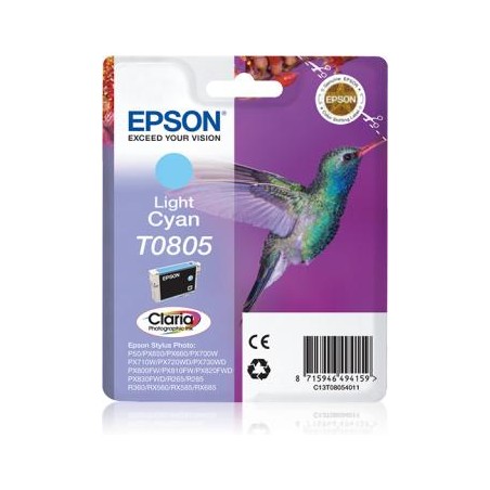 TUSZ ORYGINALNY EPSON T0805 C13T08054011 LIGHT CYAN 7,4 ML