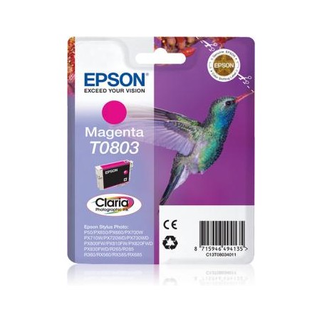 TUSZ ORYGINALNY EPSON T0803 C13T08034011 MAGENTA  7,4 ML