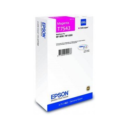 TUSZ ORYGINALNY EPSON T7543 C13T754340 MAGENTA  7000 STRON