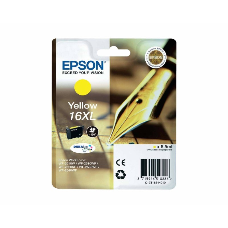 TUSZ ORYGINALNY EPSON T1634 C13T16344012 YELLOW  6,5 ML