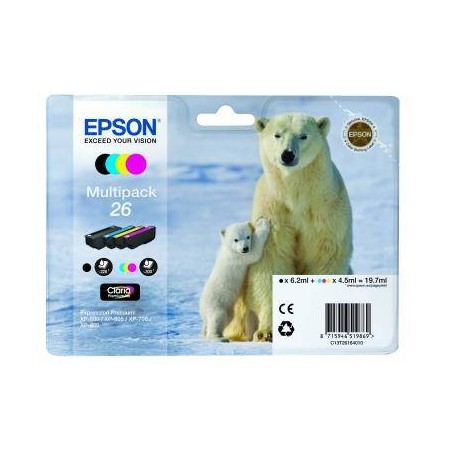 TUSZ ORYGINALNY EPSON T2616 C13T26164010 CMYK  200BK STRON