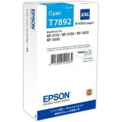 TUSZ ORYGINALNY EPSON T7892/XXL C13T789240 CYAN  4000 STRON