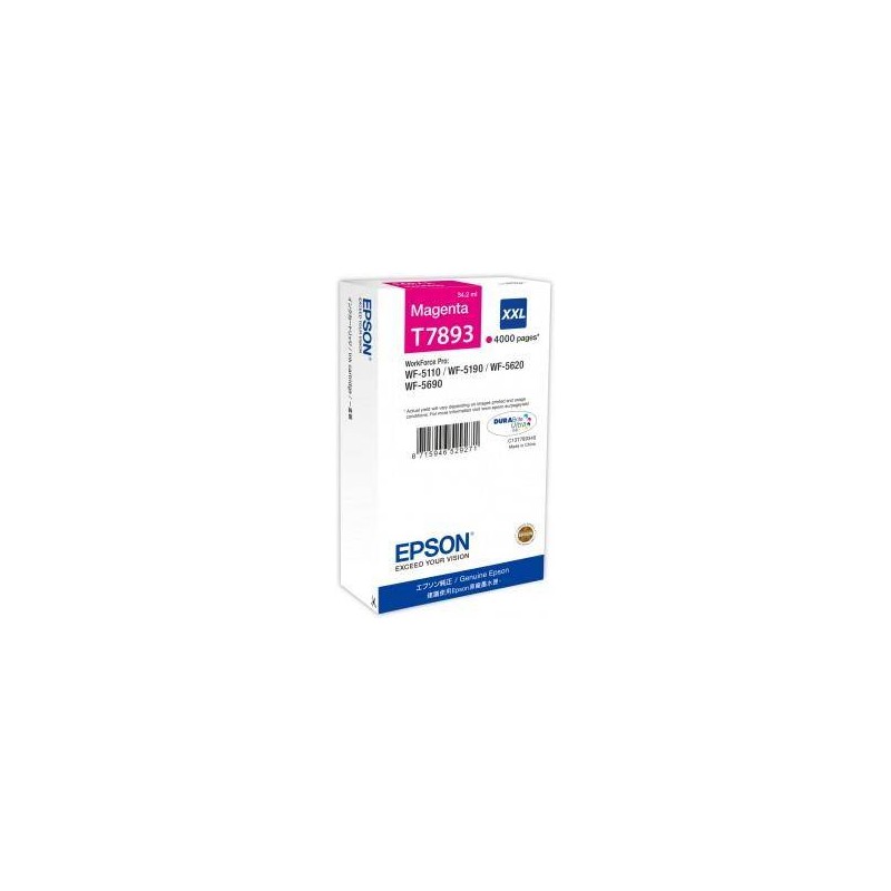 TUSZ ORYGINALNY EPSON T7893/XXL C13T789340 MAGENTA  4000 STRON