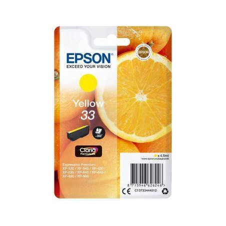 TUSZ ORYGINALNY EPSON T3344 C13T33444012 YELLOW  4,5 ML