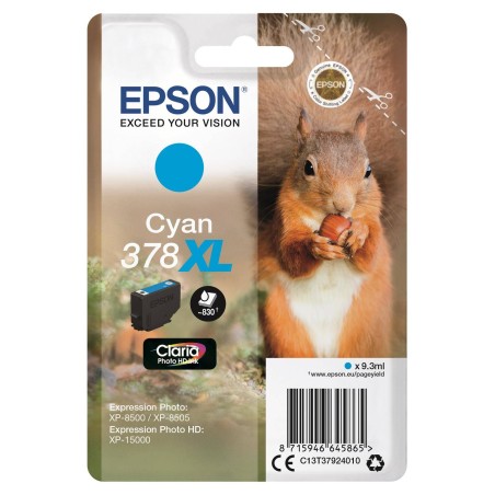 TUSZ ORYGINALNY EPSON T3792 C13T37924010 CYAN  830 STRON