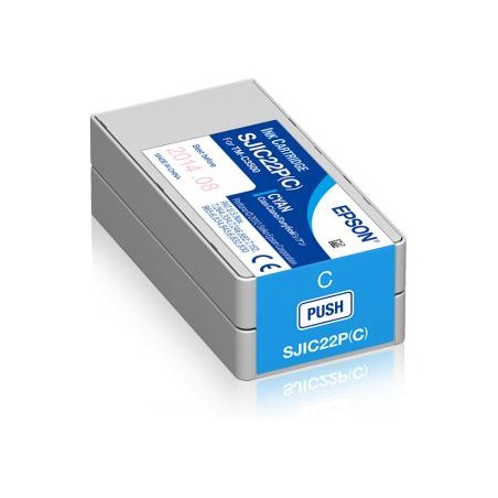 TUSZ ORYGINALNY EPSON SJIC22P C33S020602 CYAN  32,5 ML