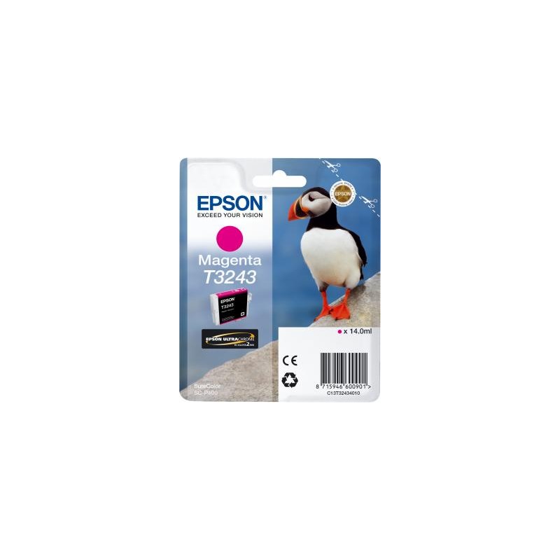 TUSZ ORYGINALNY EPSON T3243 C13T32434010 MAGENTA  14 ML