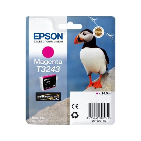 TUSZ ORYGINALNY EPSON T3243 C13T32434010 MAGENTA  14 ML