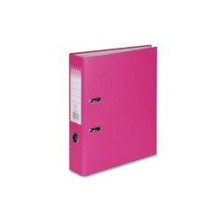 SEGREGATOR A4 TEKTURA VAUPE BIZNES 50MM 064/11 RÓŻOWY DŹWIGNIOWY