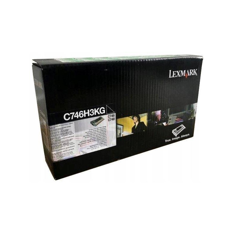 TONER ORYGINALNY LEXMARK C746H3KG CZARNY 12000 STRON