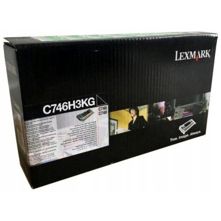 TONER ORYGINALNY LEXMARK C746H3KG CZARNY 12000 STRON