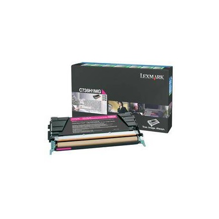 TONER ORYGINALNY LEXMARK C736H1MG MAGENTA 10000 STRON