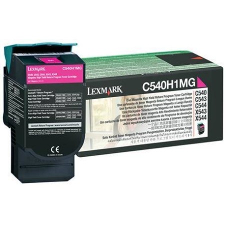 TONER ORYGINALNY LEXMARK C540H1MG MAGENTA 2000 STRON