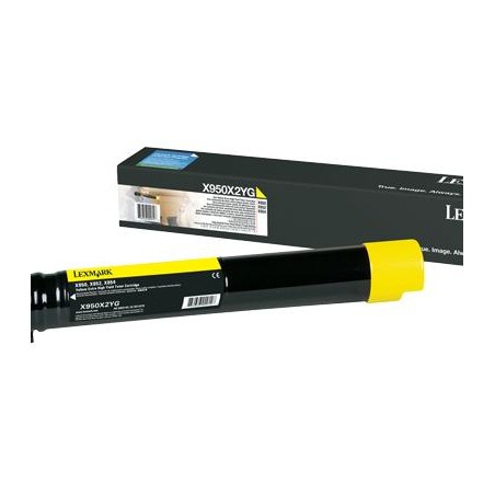 TONER ORYGINALNY LEXMARK X950X2YG YELLOW 22000 STRON