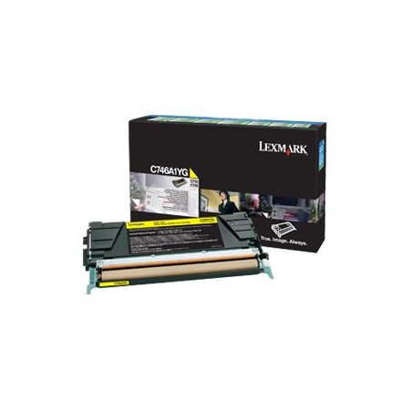 TONER ORYGINALNY LEXMARK C746A1YG YELLOW 7000 STRON