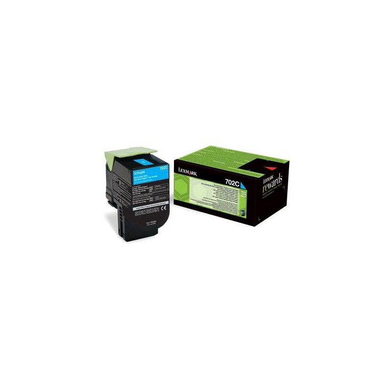 TONER ORYGINALNY LEXMARK 70C20C0 CYAN 1000 STRON