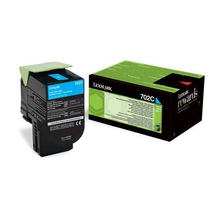 TONER ORYGINALNY LEXMARK 70C20C0 CYAN 1000 STRON