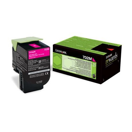 TONER ORYGINALNY LEXMARK 70C20M0 MAGENTA 1000 STRON