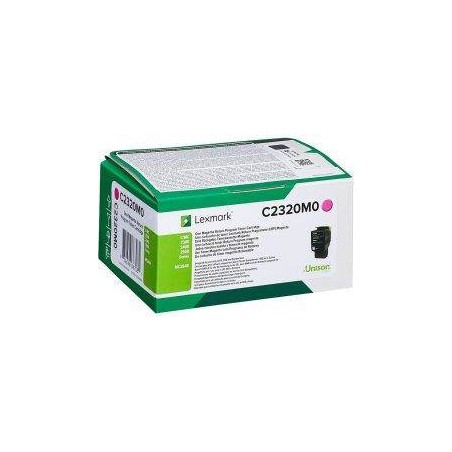 TONER ORYGINALNY LEXMARK C2320M0 MAGENTA 1000 STRON