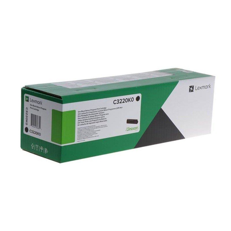 TONER ORYGINALNY LEXMARK C3220K0 CZARNY 1500 STRON