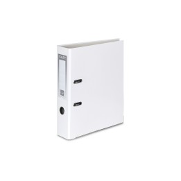 SEGREGATOR A4 TEKTURA VAUPE FCK 50MM 062/07 BIAŁY DŹWIGNIOWY