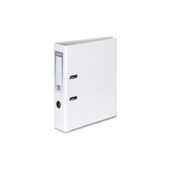 SEGREGATOR A4 TEKTURA VAUPE FCK 50MM 062/07 BIAŁY DŹWIGNIOWY