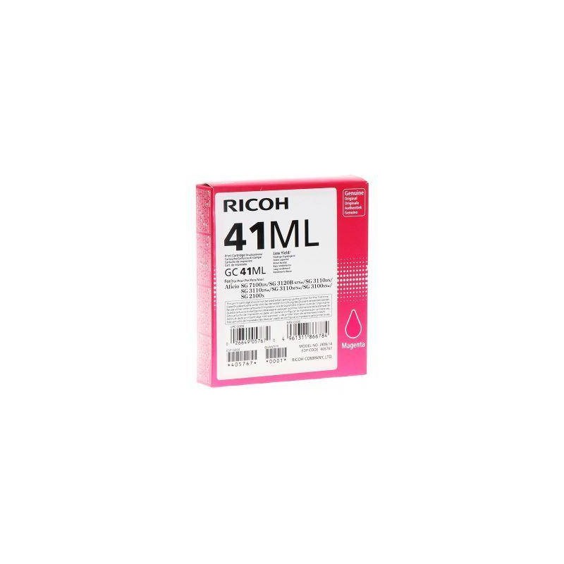 ŻEL KASETA ORYGINALNA RICOH GC41ML 405767 MAGENTA 600B STRON