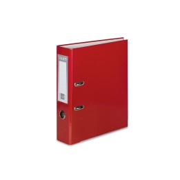 SEGREGATOR A4 TEKTURA VAUPE FCK 50MM 062/01 CZERWONY DŹWIGNIOWY