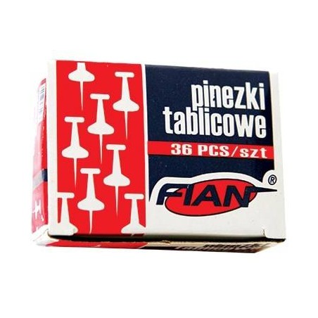 PINEZKI TABLICOWE FIAN PP-36 KOLOROWE BECZUŁKI 36SZT