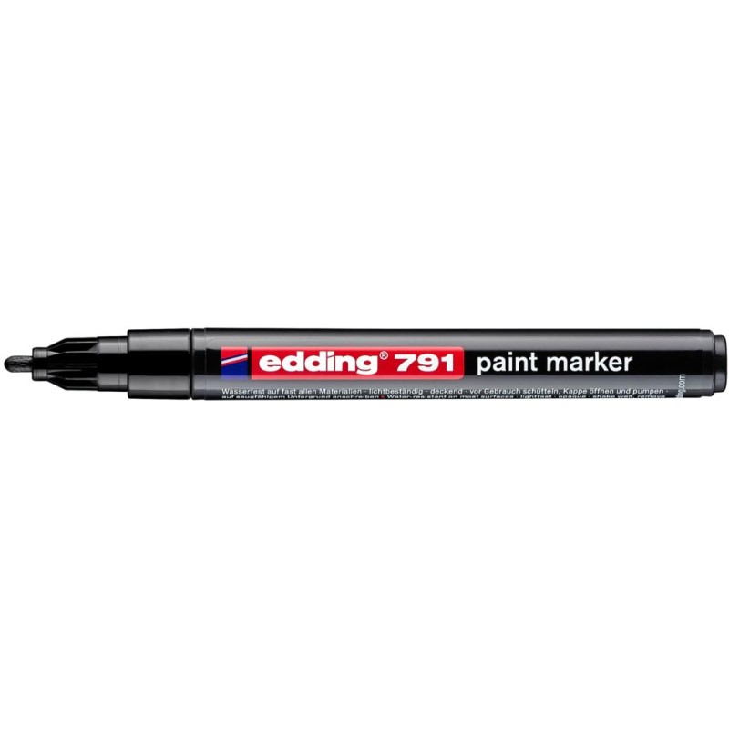 MARKER OLEJOWY EDDING 791 CZARNY 1-2MM