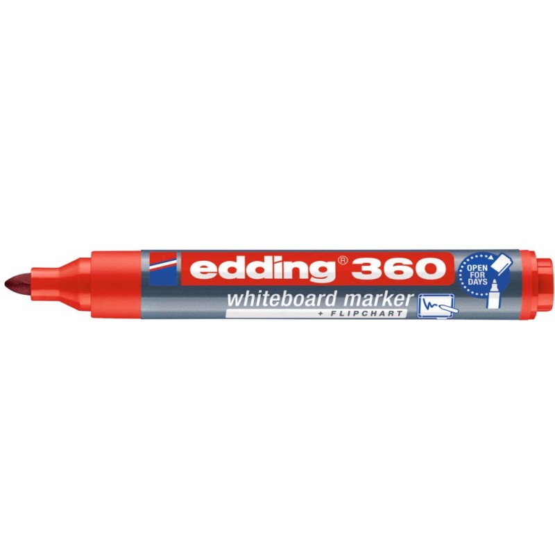 MARKER SUCHOŚCIERALNY EDDING 360 CZERWONY 1.5-3MM