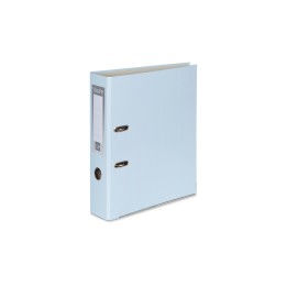 SEGREGATOR A4 TEKTURA VAUPE FCK 50MM 062/12 PASTELOWY BŁĘKITNY DŹWIGNIOWY