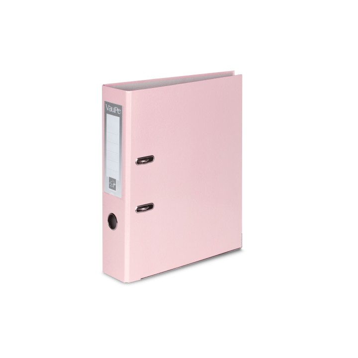 SEGREGATOR A4 TEKTURA VAUPE FCK 50MM 062/10 PASTELOWY RÓŻOWY DŹWIGNIOWY