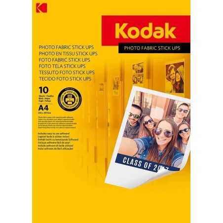 PAPIER FOTOGRAFICZNY NAKLEJKA KODAK PHOTO FABRIC STICK UPS 9891-010 A4 10 ARK.