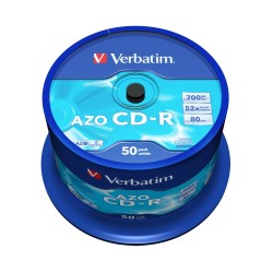 PŁYTA CD-R 700MB 52X VERBATIM DATALIFE PLUS 43343 CAKE 50 SZT.