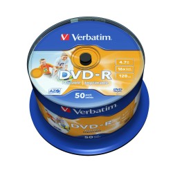 PŁYTA DVD-R 4,7GB 16X VERBATIM DATALIFE PLUS 43533 CAKE 50 SZT.