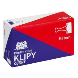 KLIPY 51MM GRAND 110-1096 CZARNE 12SZT